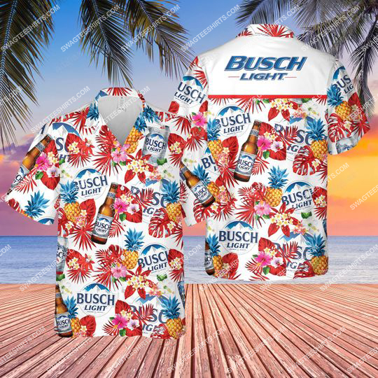 Busch Light Beer Summer Time All Over Print Hawaiian Shirt