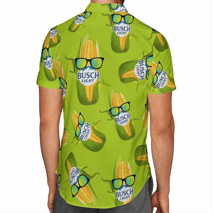 Busch Light Corn Beer Logo Hawaiian Shirt