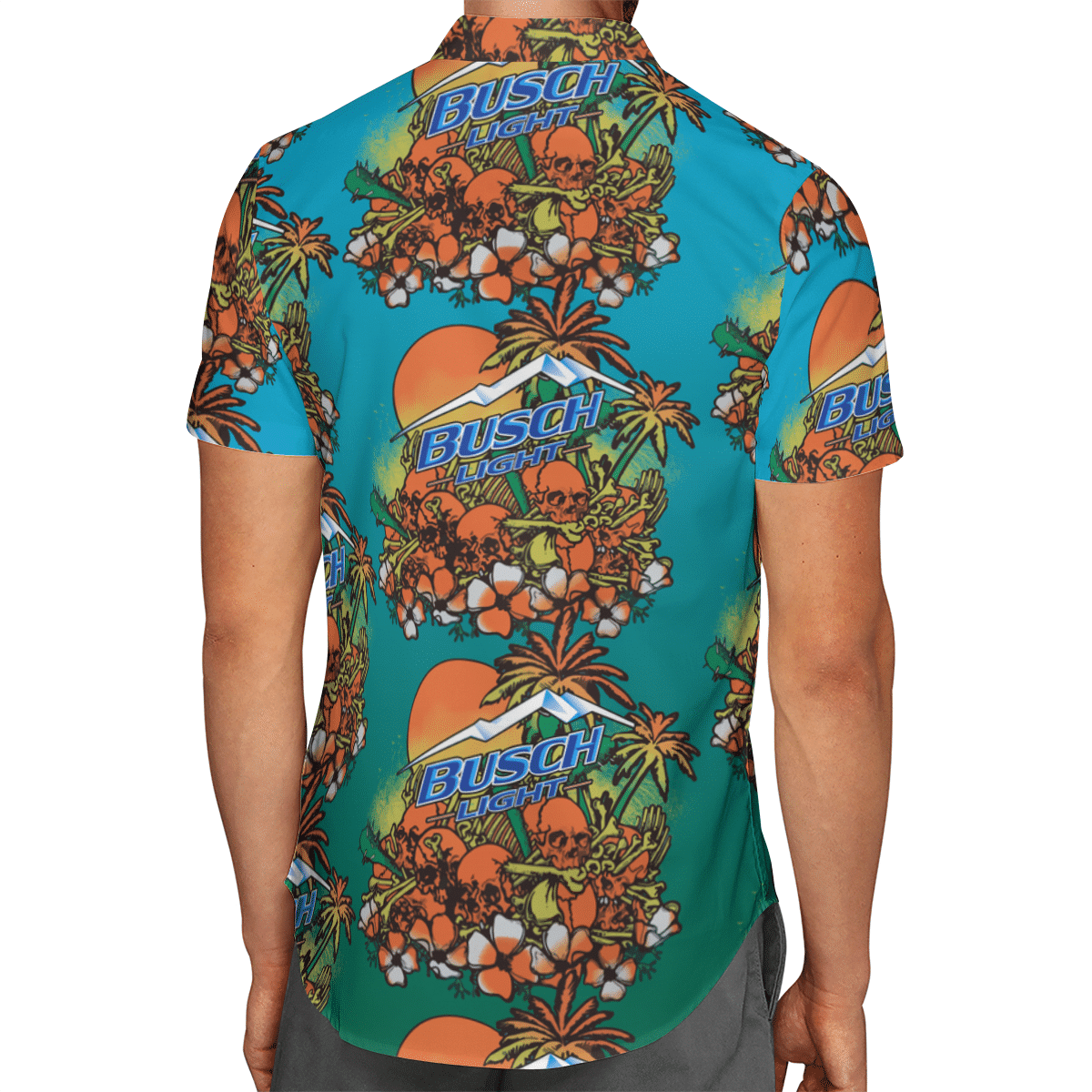 Busch Light Skull Island Hawaiian Shirt