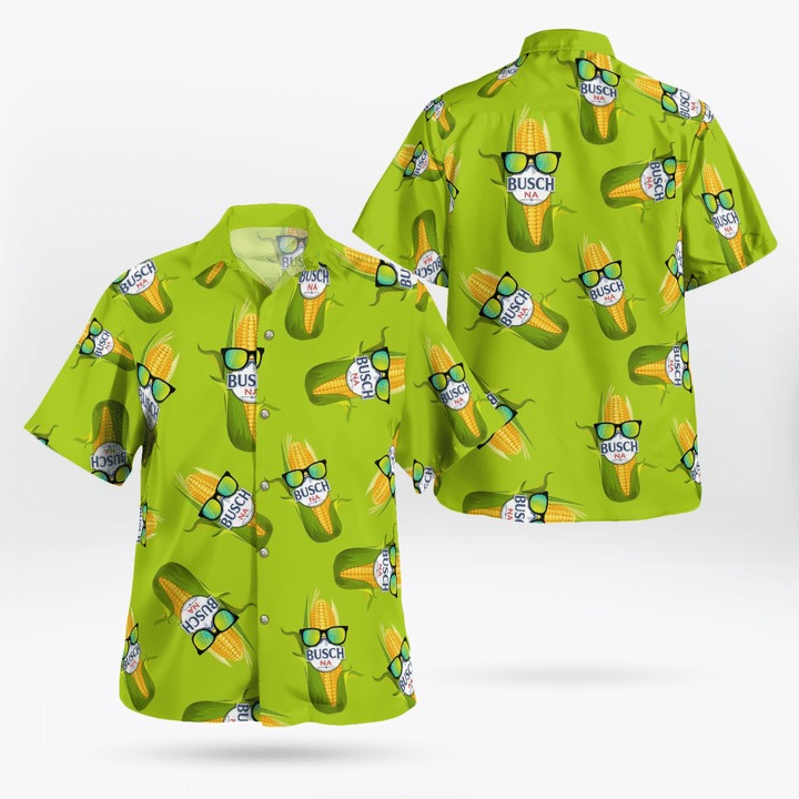 Busch Na Corn Glasses Hawaiian Shirt