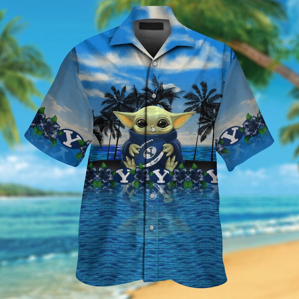 BYU Cougars & Baby Yoda Hawaiian Shirt Hot Trendy Summer 2024