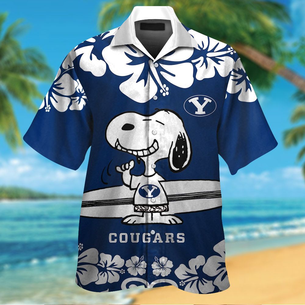 BYU Cougars & Snoopy Hawaiian Shirt Hot Trendy Summer 2024