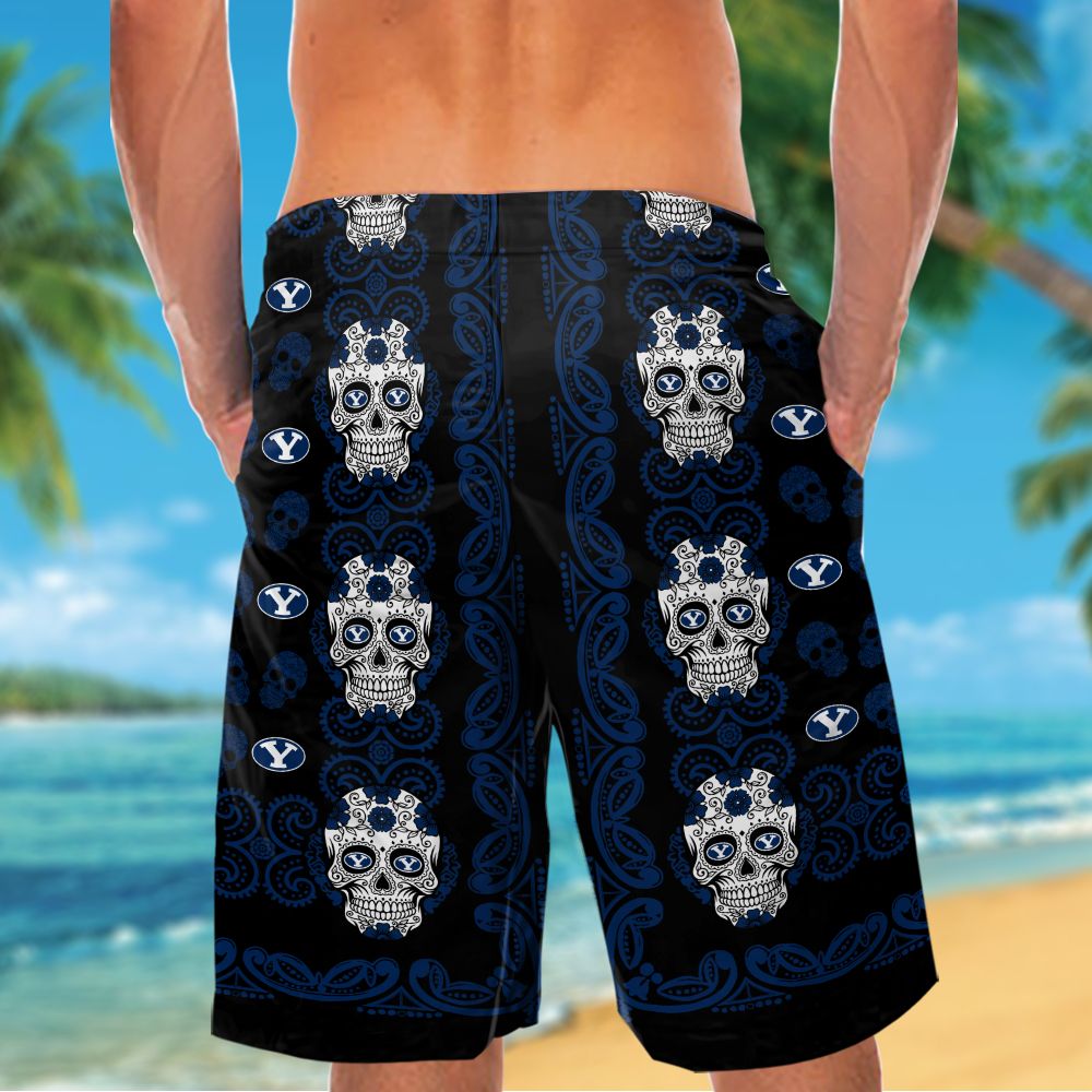 BYU Cougars Skull Hawaiian Shirt Hot Trendy Summer 2024