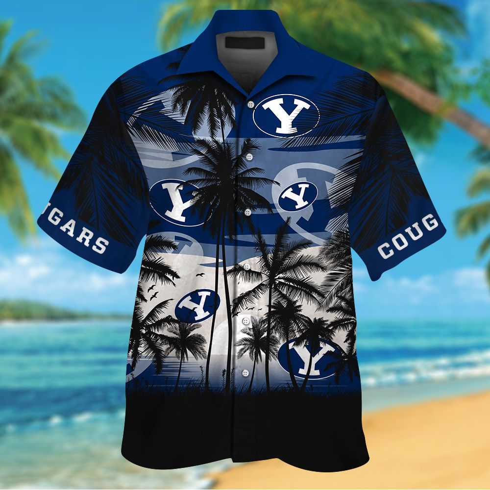 BYU Cougars Tropical Hawaiian Shirt Hot Trendy Summer 2024