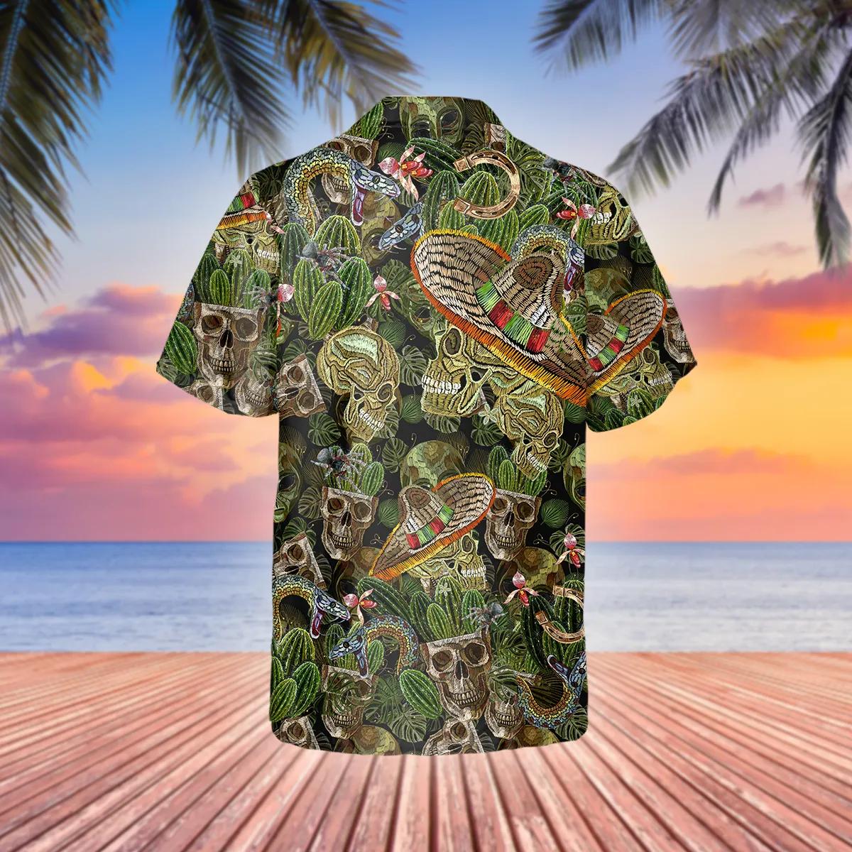 Cactus Mexican Skull Hawaiian Shirt – Best Clothing For You