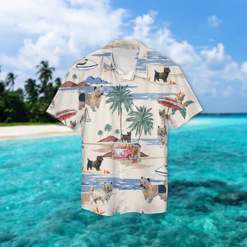 Cairn Terrier Beach Hawaiian Shirt