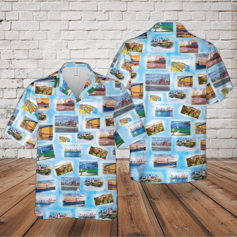 California Pattern Hawaiian Shirt