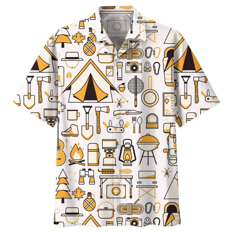 Camping Hawaiian Shirt