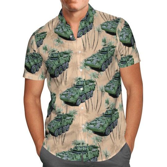 Canadian Army Lav Iii Light Armoured Vehicle Hawaiian Shirt