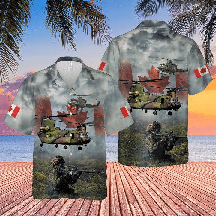 Canadian Army Tactical Aviation Soldier Hawaiian Shirt