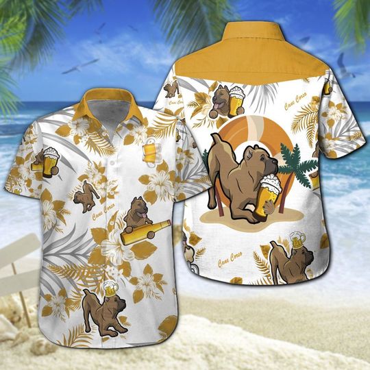 Cane Corso Beer Hawaiian Shirt Summer Button Up