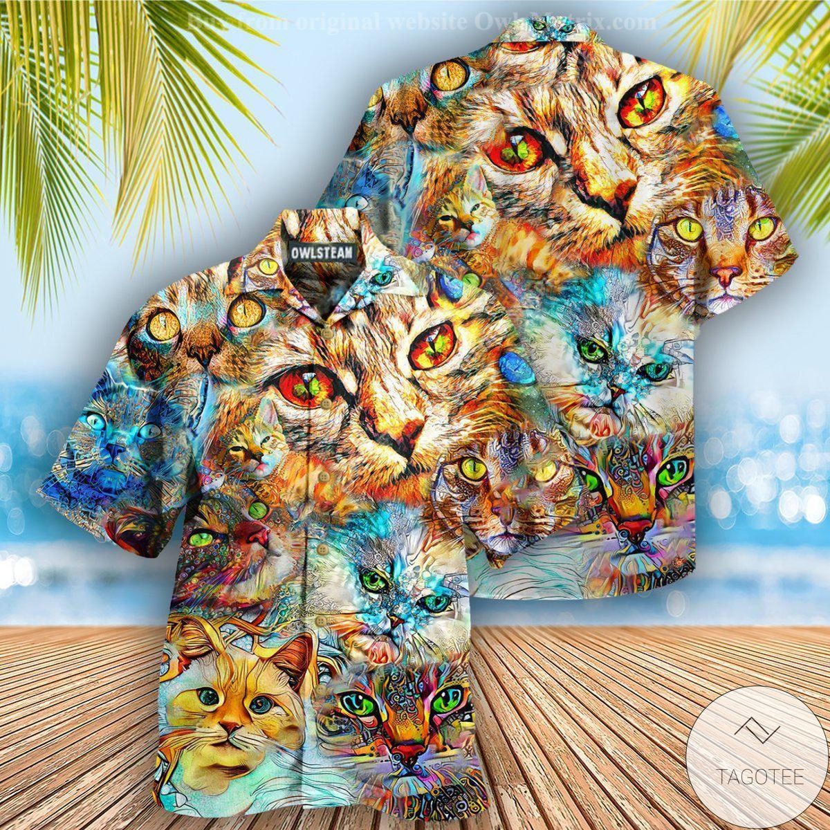 Cat Eyes Hawaiian Shirt