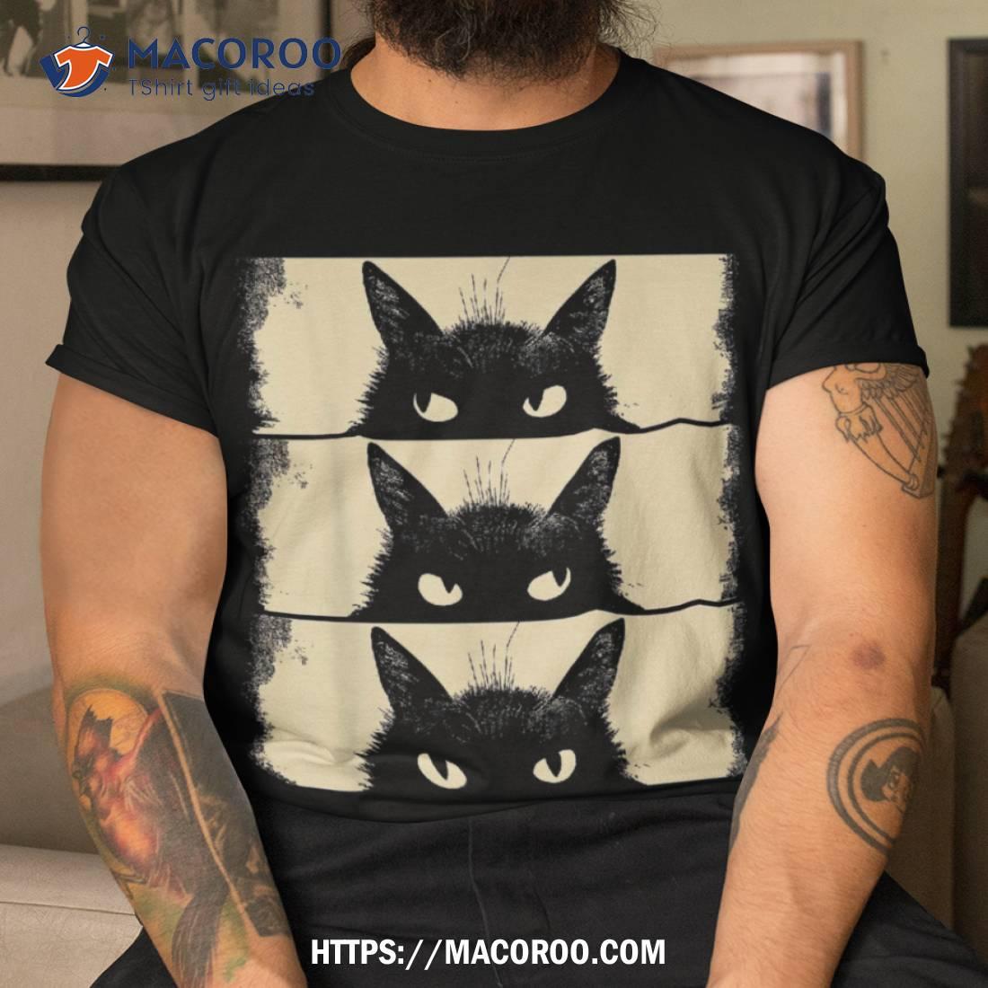 Cat Lover, Grumpy Black Kitten, Mom, Dad Shirt