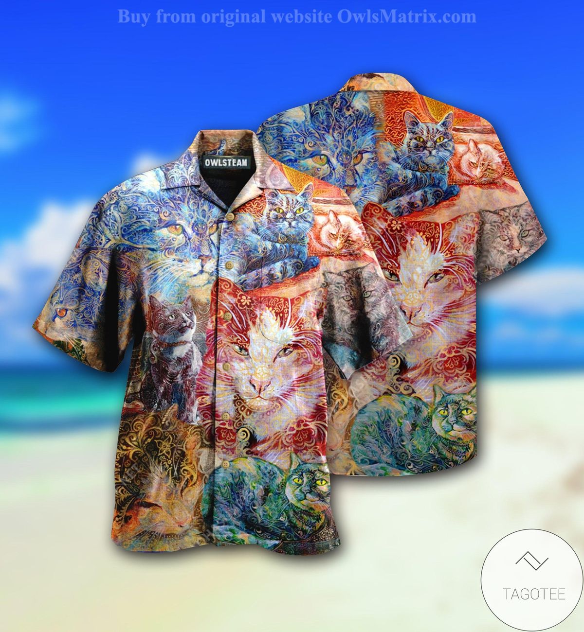 Cat Sleepy Full Printed Hawaiian Shirt