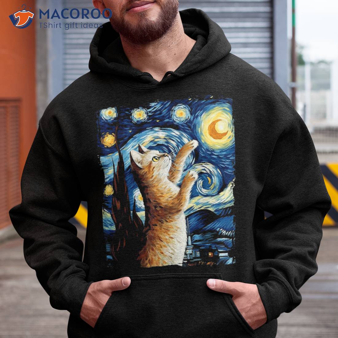 Cat Starry Night Shirt – Van Gogh Art Lover