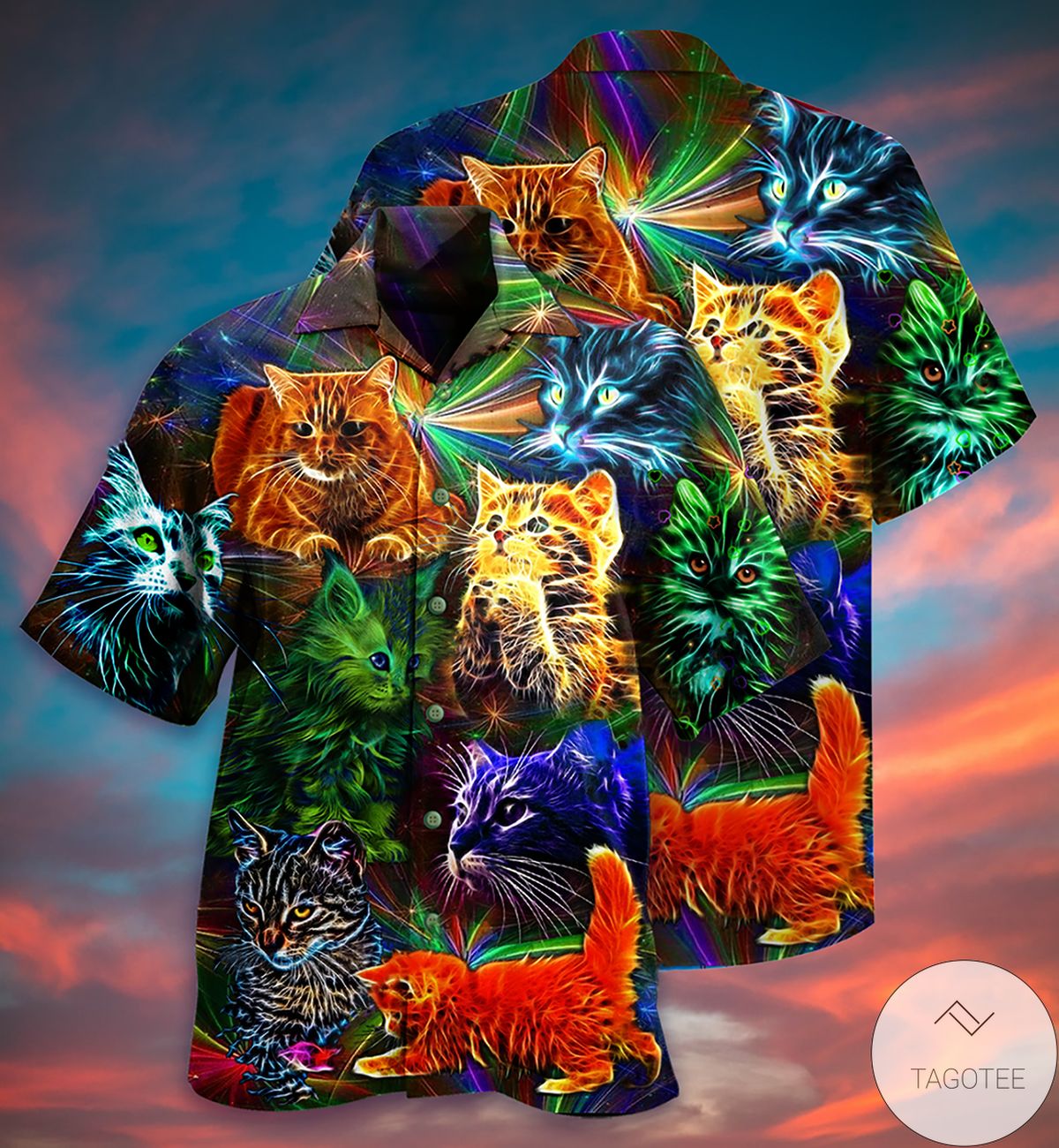 Cats Colorful In Dream Hawaiian Shirt