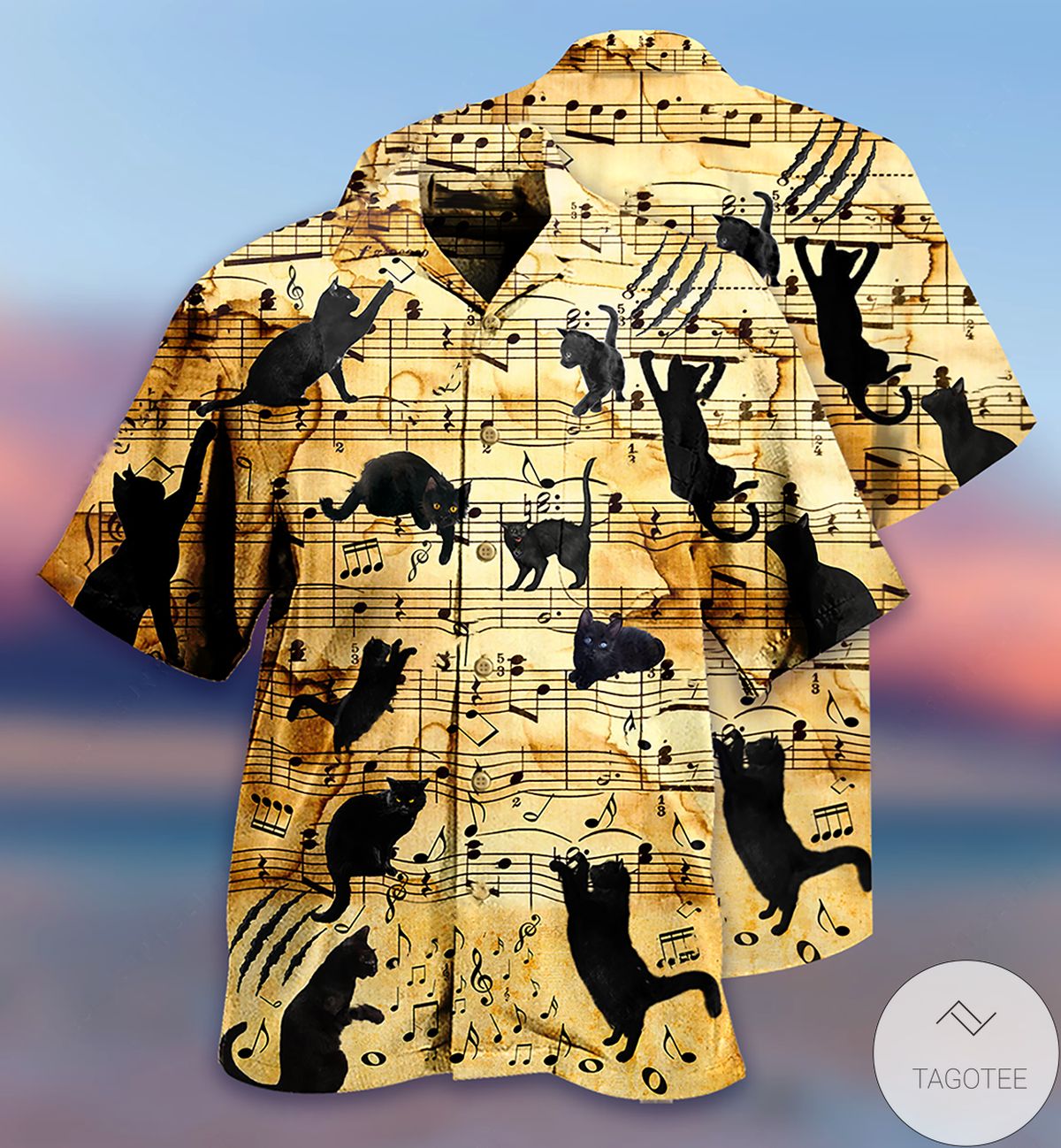 Cats Love Music Hawaiian Shirt