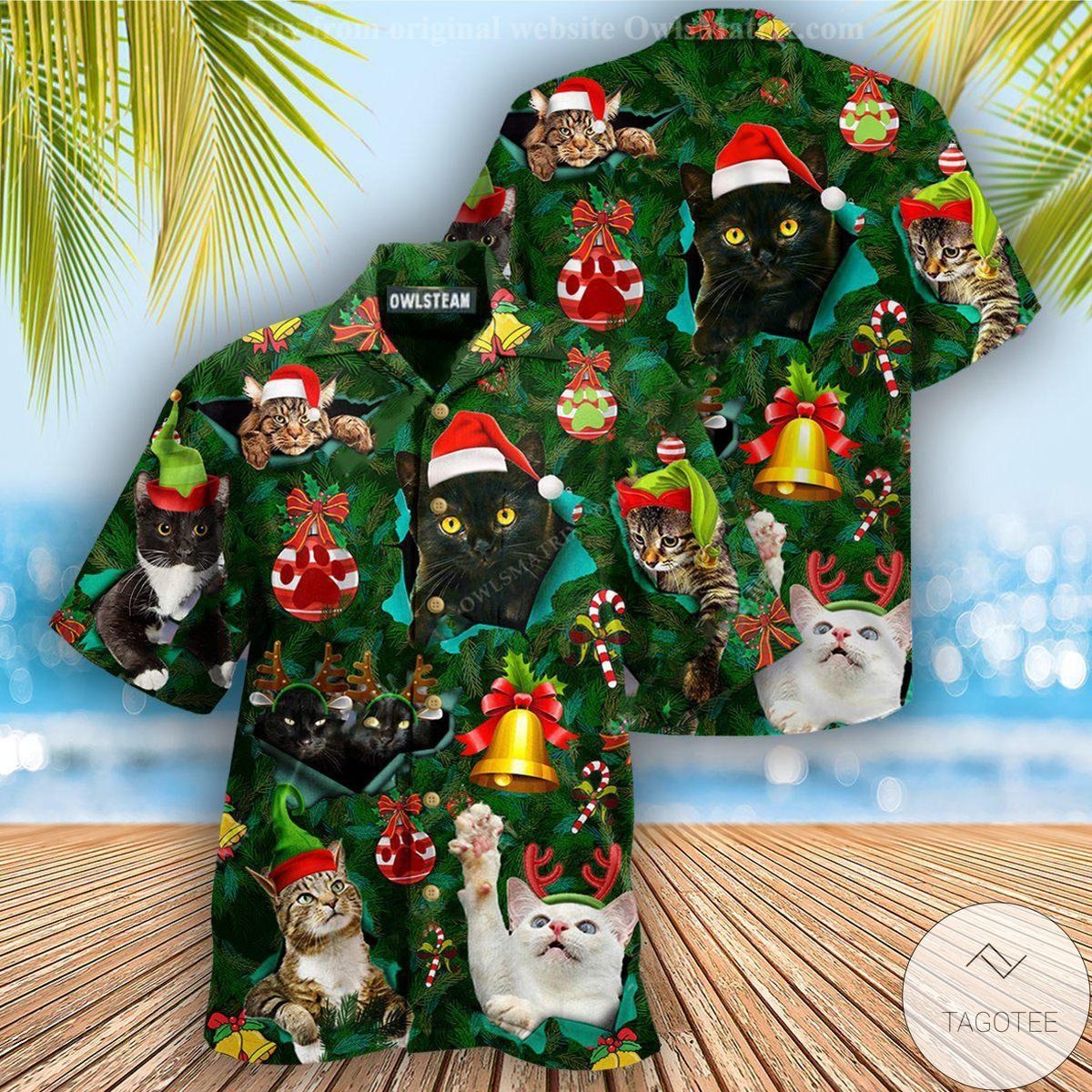 Cats Merry Christmas Vibe Hawaiian Shirt