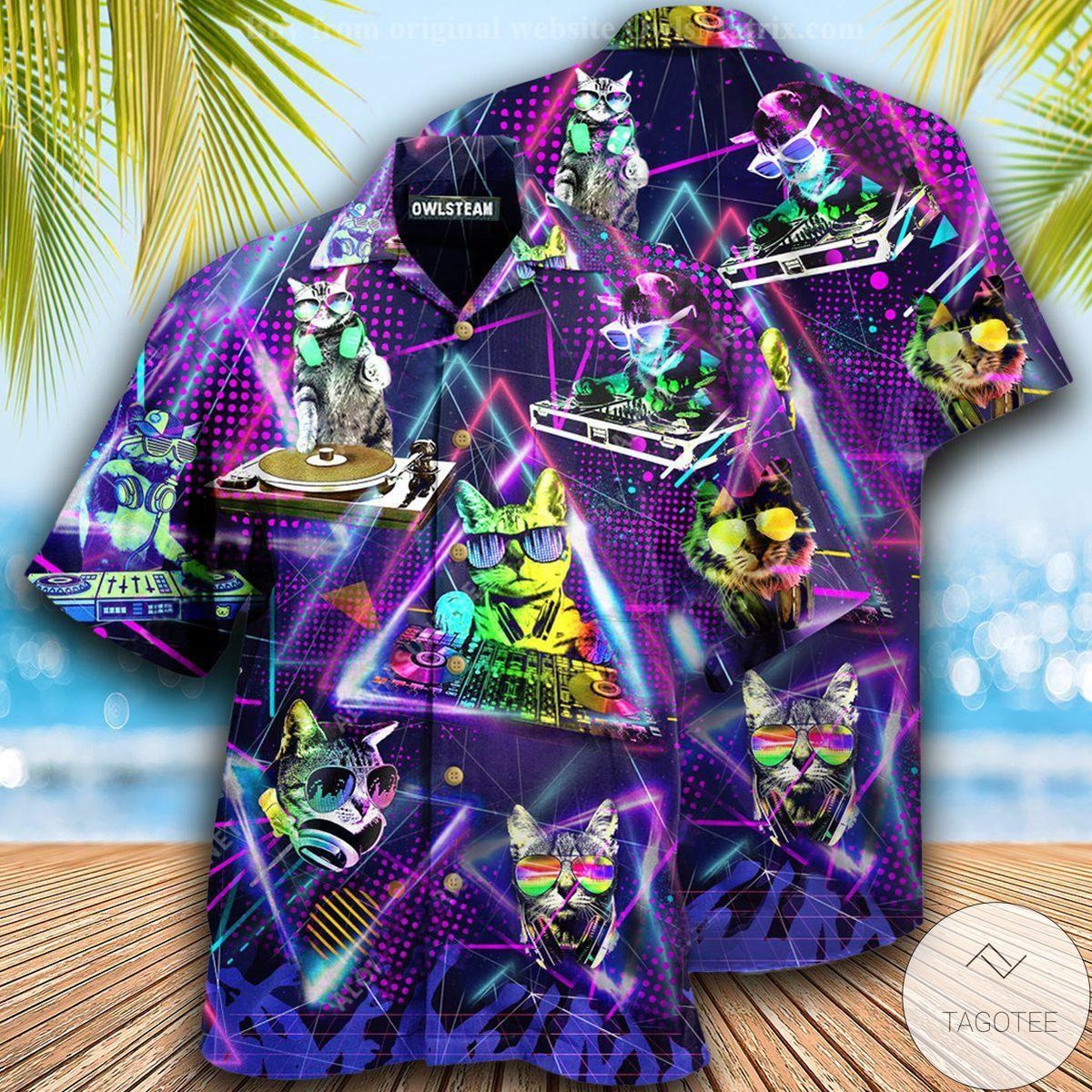 Cats So Cool Dj Hawaiian Shirt