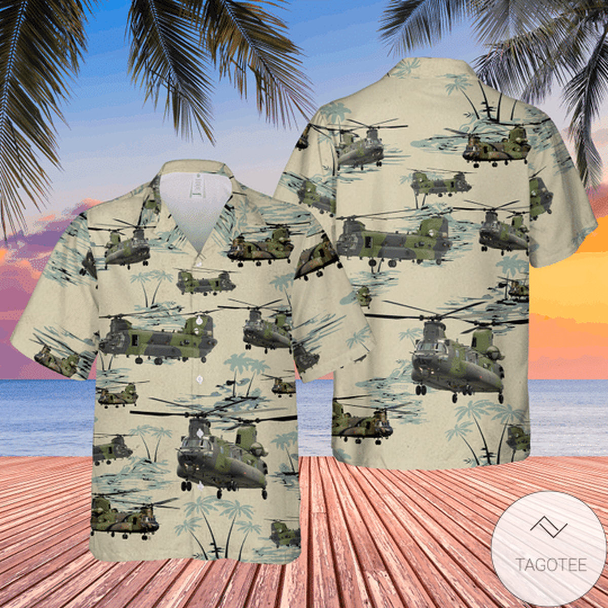 Ch-147F Chinook Tactical Aviation Hawaiian Shirt