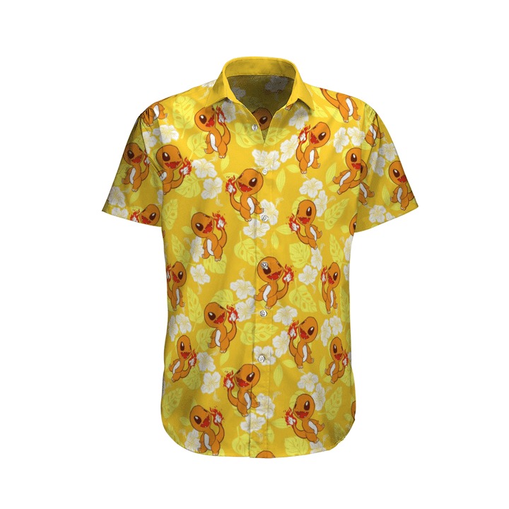 Charmander Pokemon Hawaiian Shirt