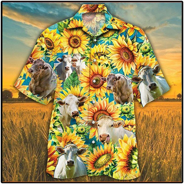 Charolais Cattle Hawaiian Shirt