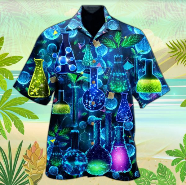 Chemistry Neon Hawaiian Shirt