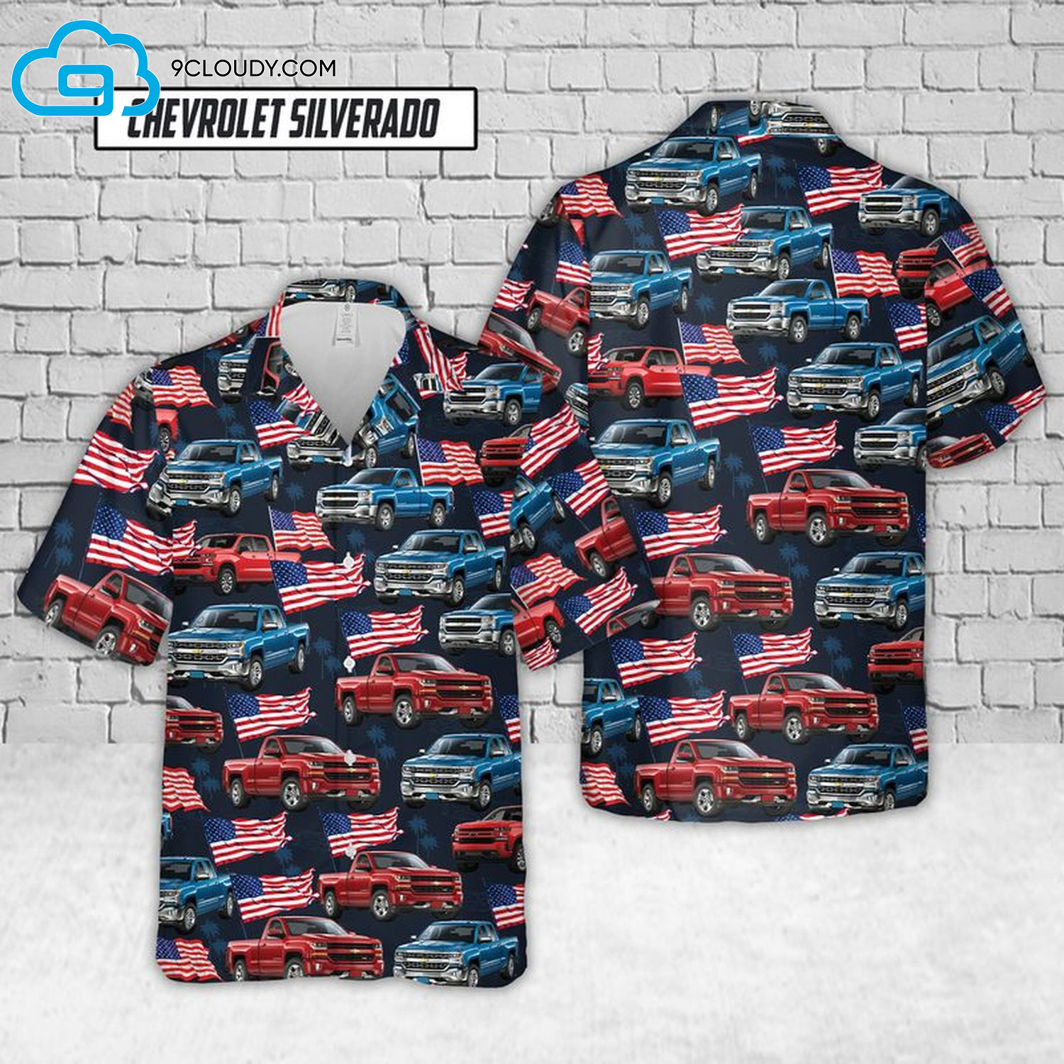 Chevrolet Silverado Full Print Hawaiian Shirt