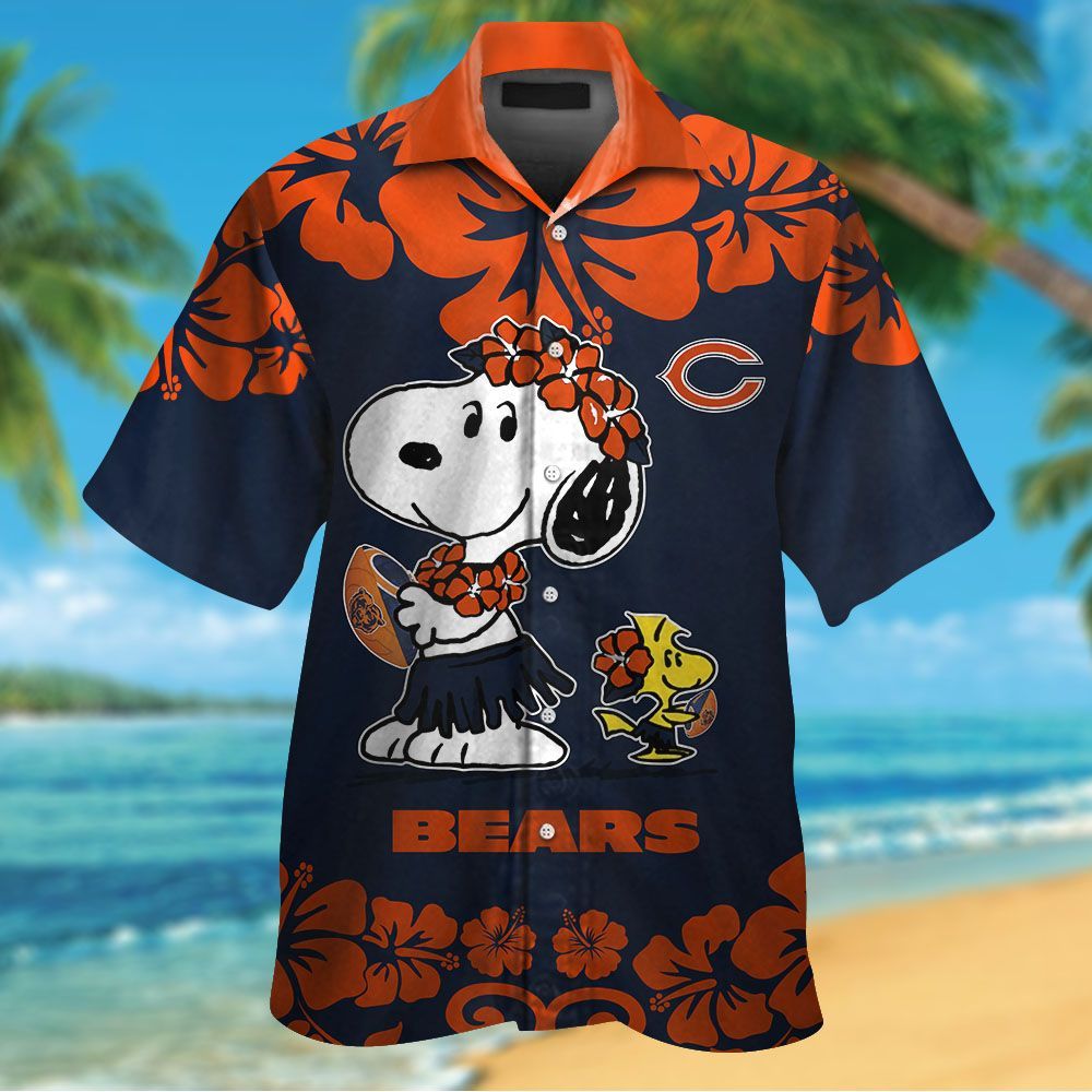 Chicago Bears & Snoopy Hawaiian Shirt Hot Trendy Summer 2024