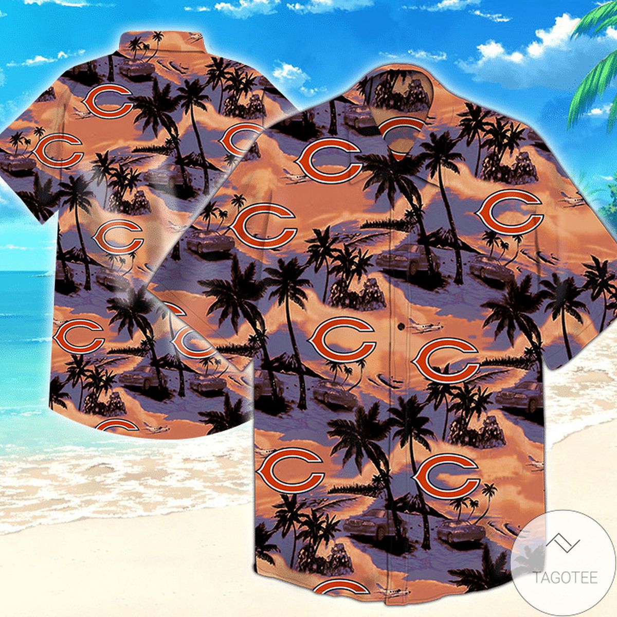 Chicago Bears Nfl Tommy Bahama Hawaiian Shirt