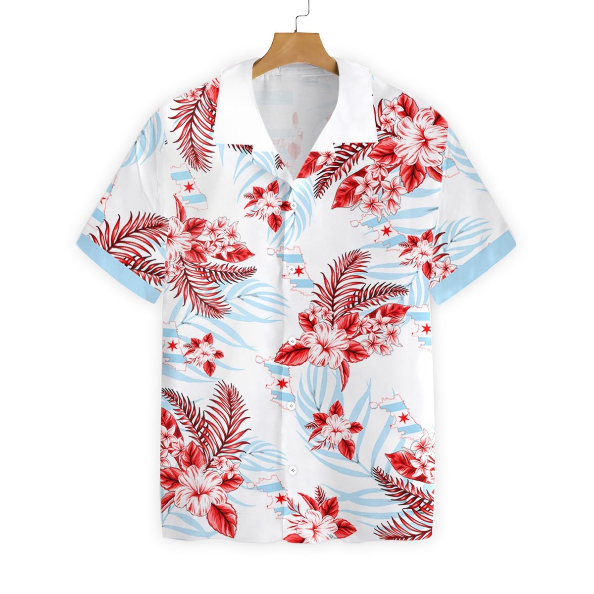 Chicago Hibicus Proud Hawaiian Shirt