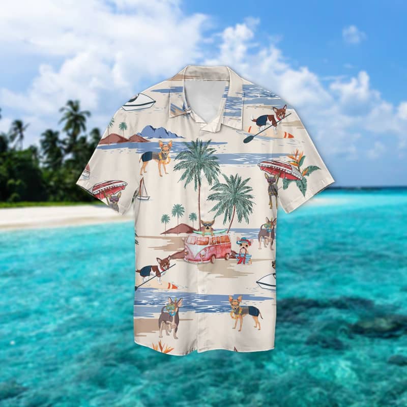 Chihuahua Beach Hawaiian Shirt