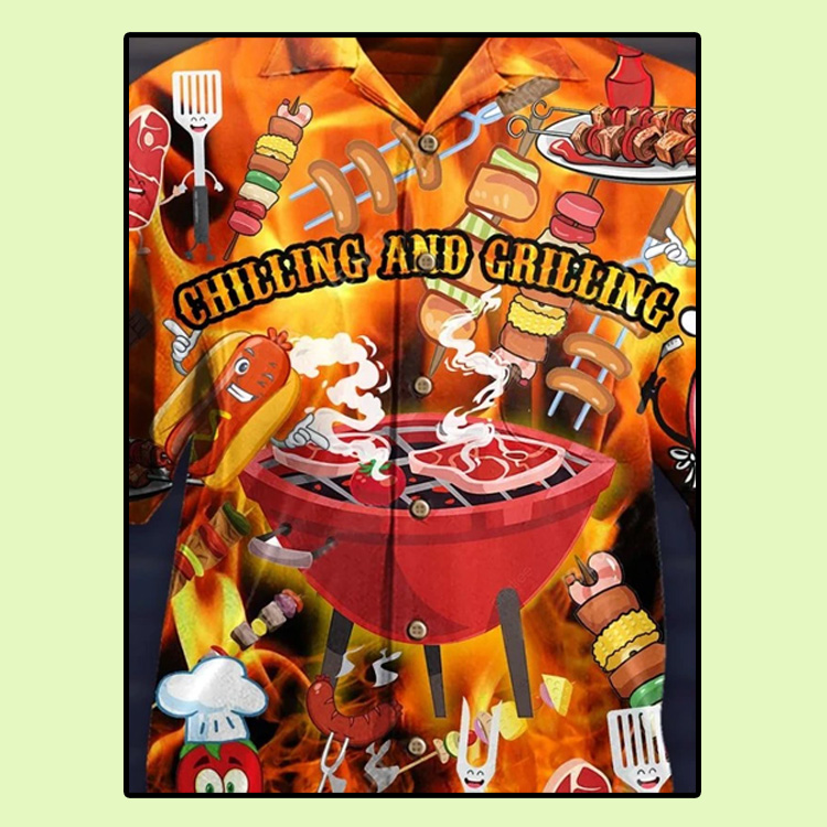 Chilling And Grilling Hawaiian Shirt