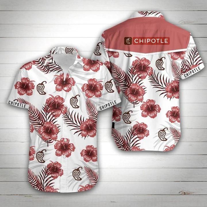 Chipotle Hawaiian Shirt Summer Button Up