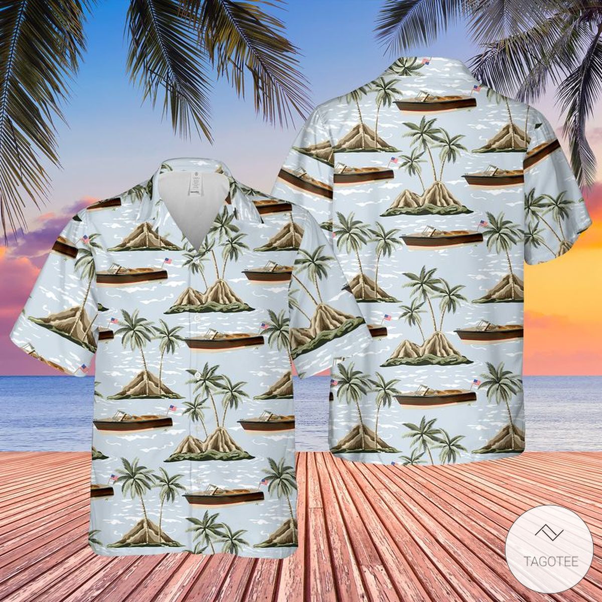 Chris-Craft Boats Hawaiian Shirt