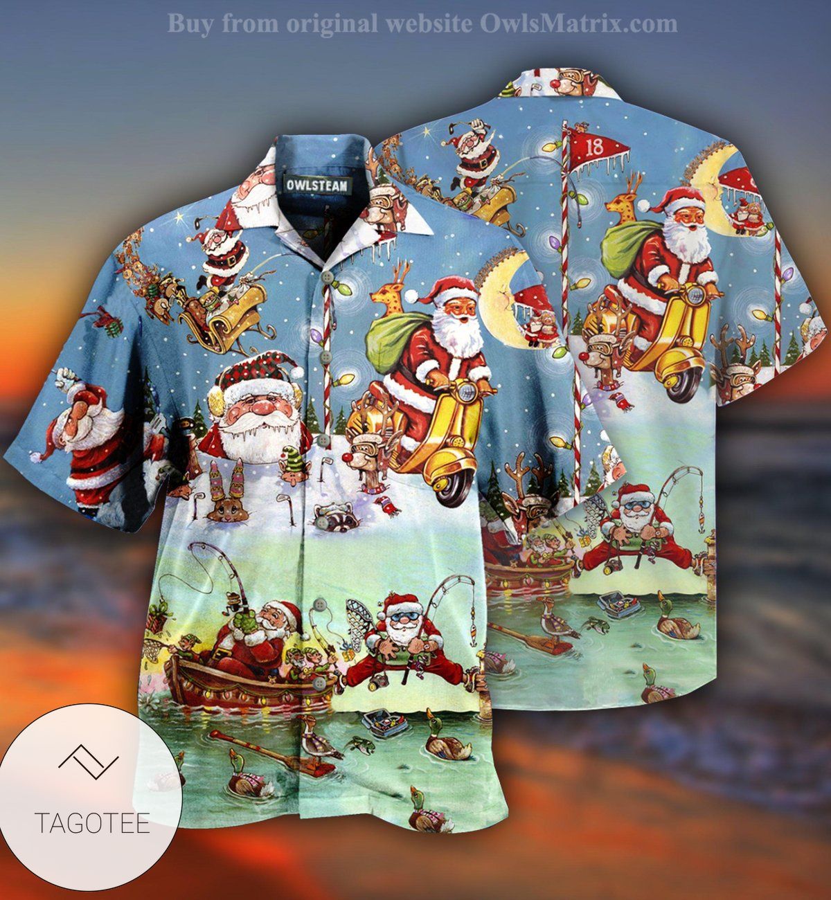 Christmas Cute Santa Claus Limited Hawaiian Shirt- Tagotee