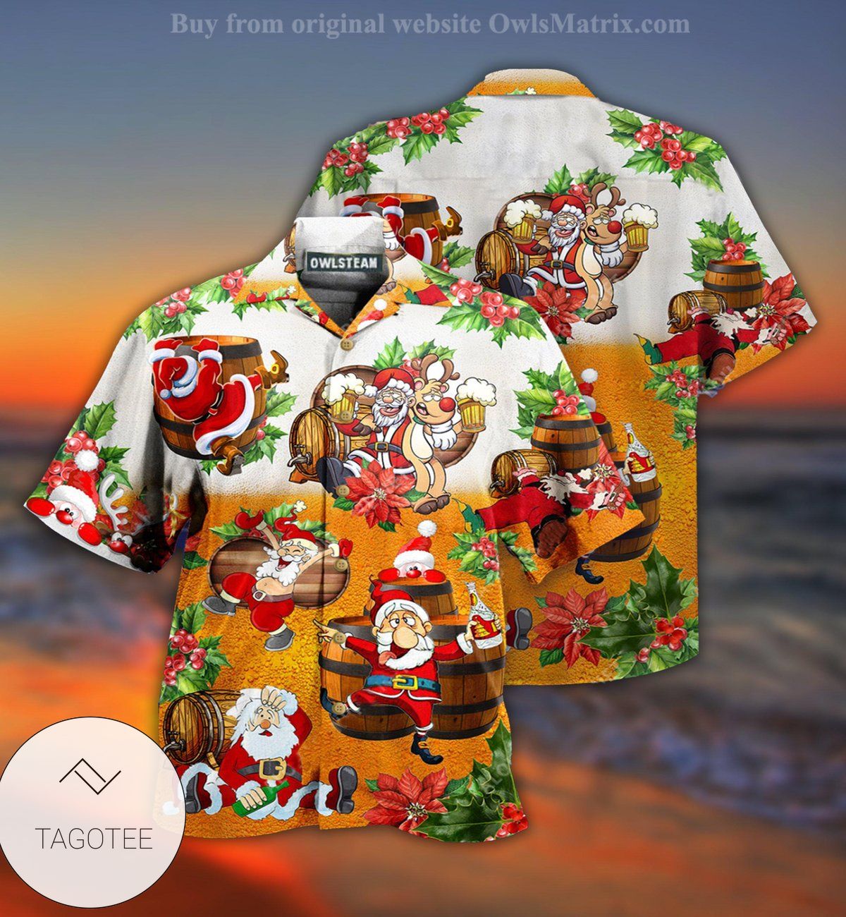 Christmas Dear Santa Here?S Your Beer Limited Hawaiian Shirt