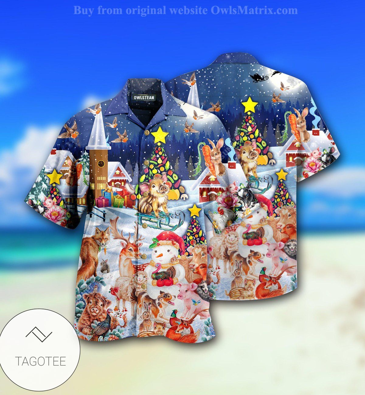 Christmas Happy Animals Limited Hawaiian Shirt- Tagotee