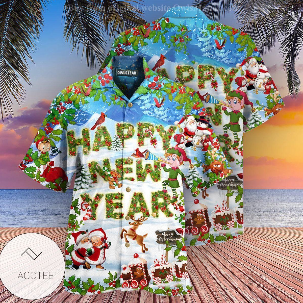 Christmas Happy New Year Snow Edition Hawaiian Shirt