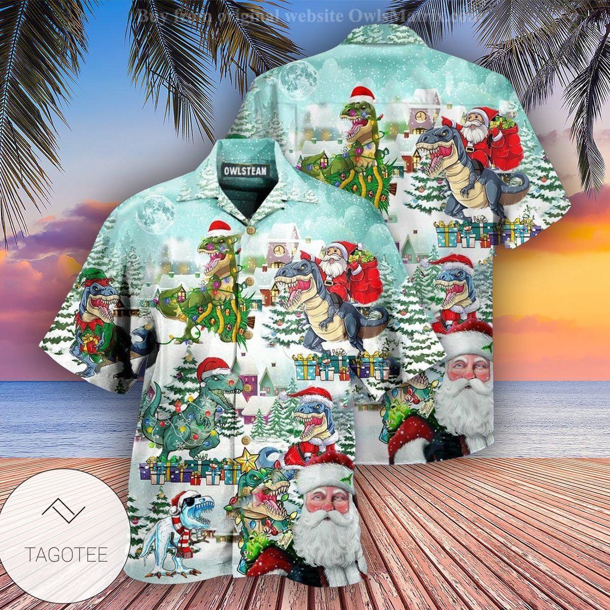 Christmas Have A Roarsome Edition Hawaiian Shirt- Tagotee