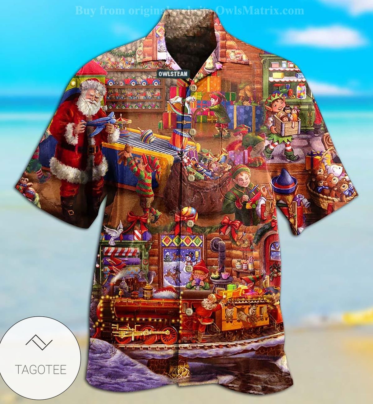 Christmas Santa And Happiness Limited Edition Hawaiian Shirt