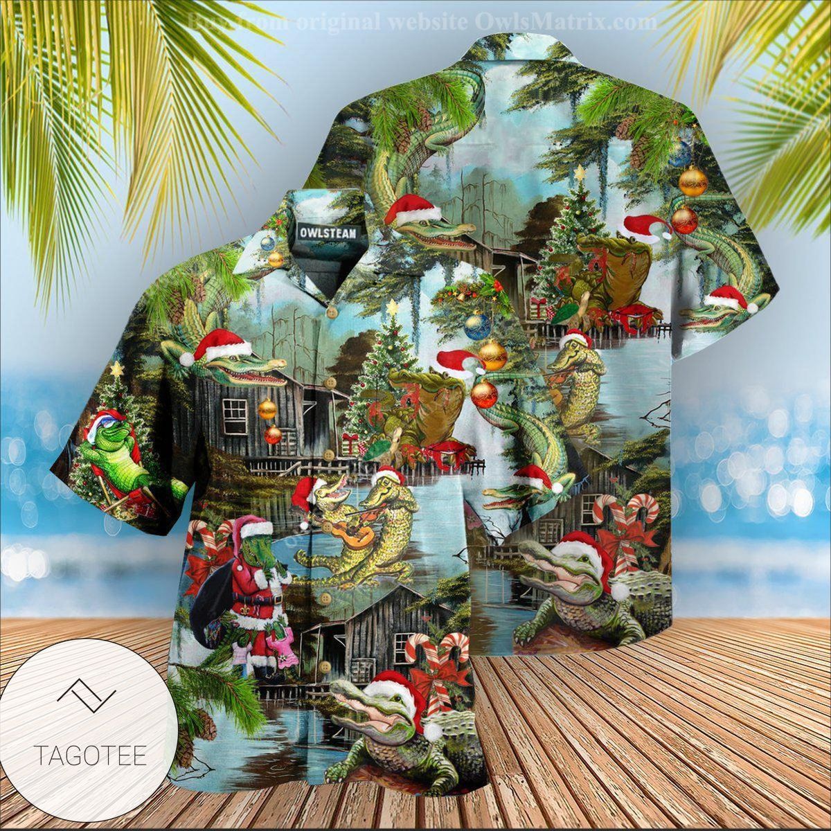 Christmas See You Later Alligator Edition Hawaiian Shirt