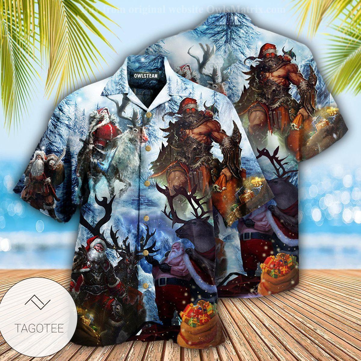 Christmas Stay Cool Santa Claus Edition Hawaiian Shirt