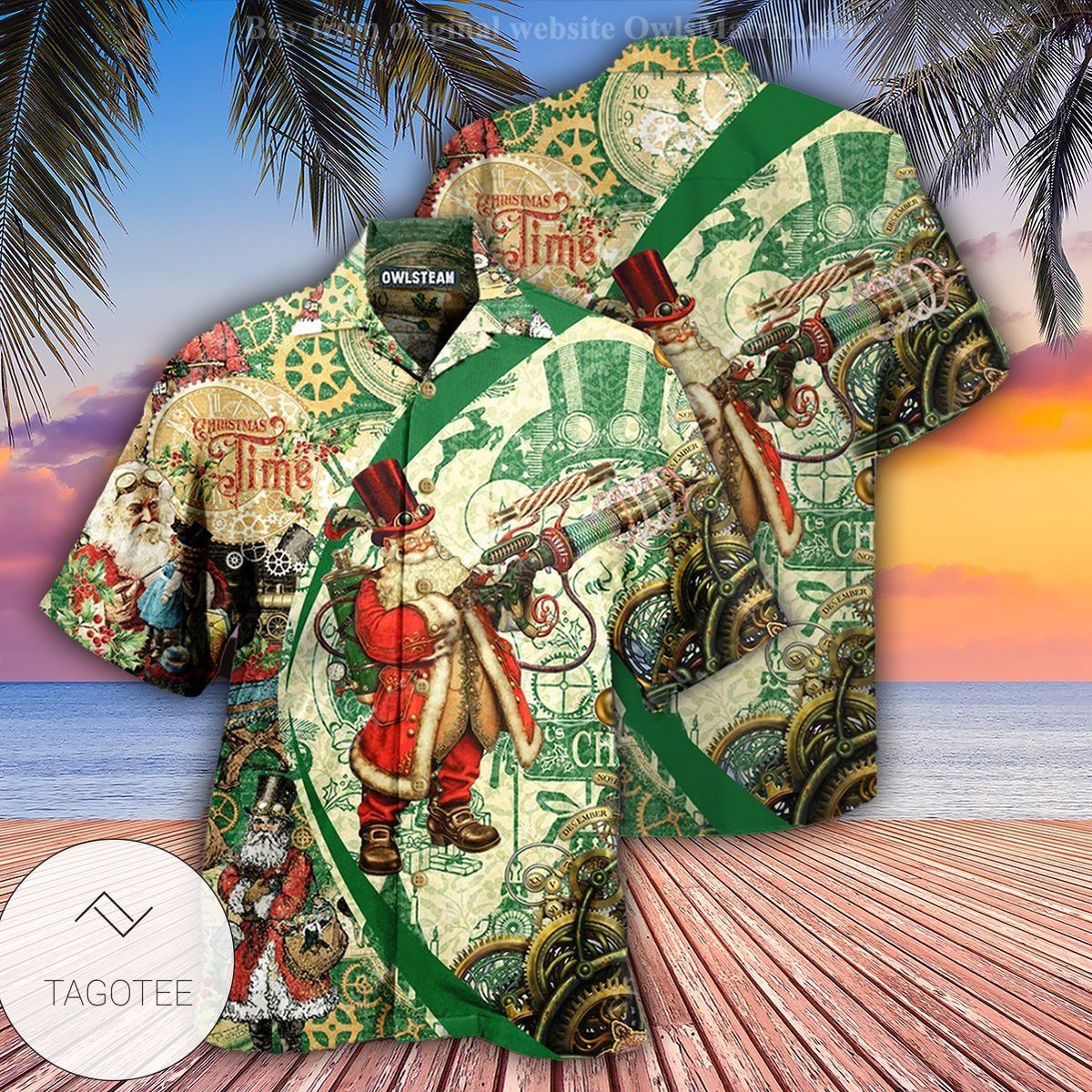 Christmas Steampunk Santa Clause Edition Hawaiian Shirt