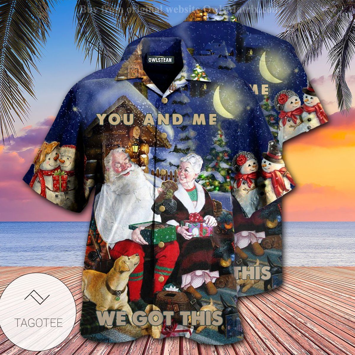 Christmas You And Me We Got This Edition Hawaiian Shirt