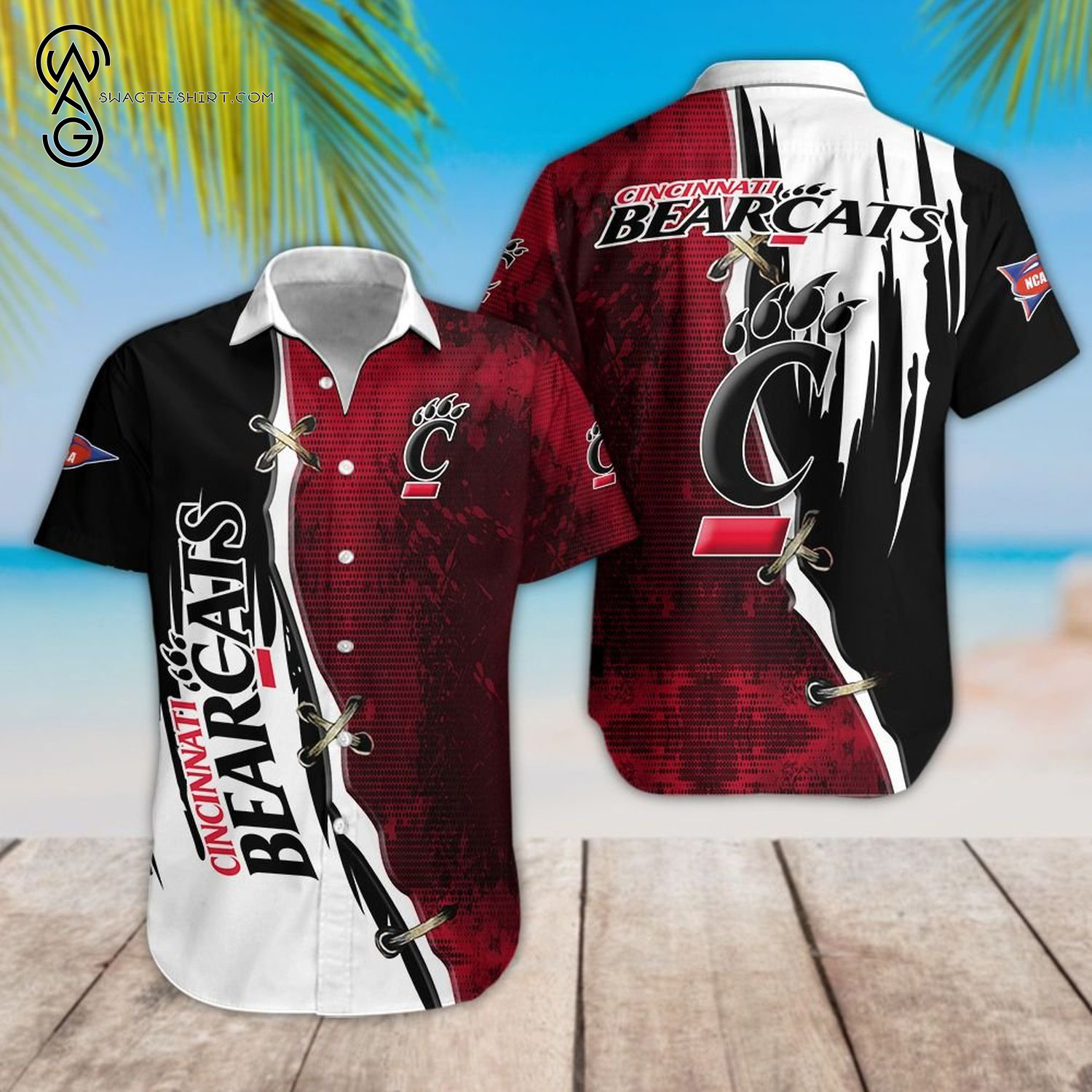 Cincinnati Bearcats Football Team Hawaiian Shirt