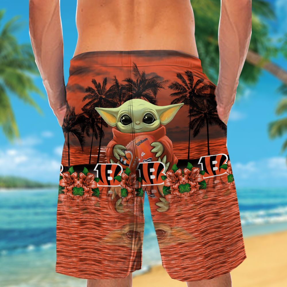 Cincinnati Bengals & Baby Yoda Hawaiian Shirt Hot Trendy Summer 2024