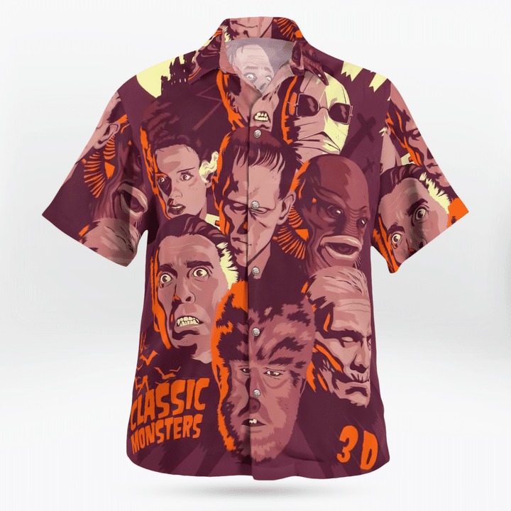 Classic Horror Monster Hawaiian Shirt