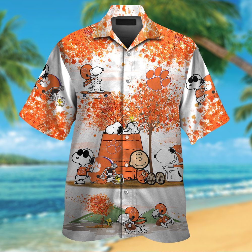 Clemson Tigers & Snoopy Hawaiian Shirt Hot Trendy Summer 2024