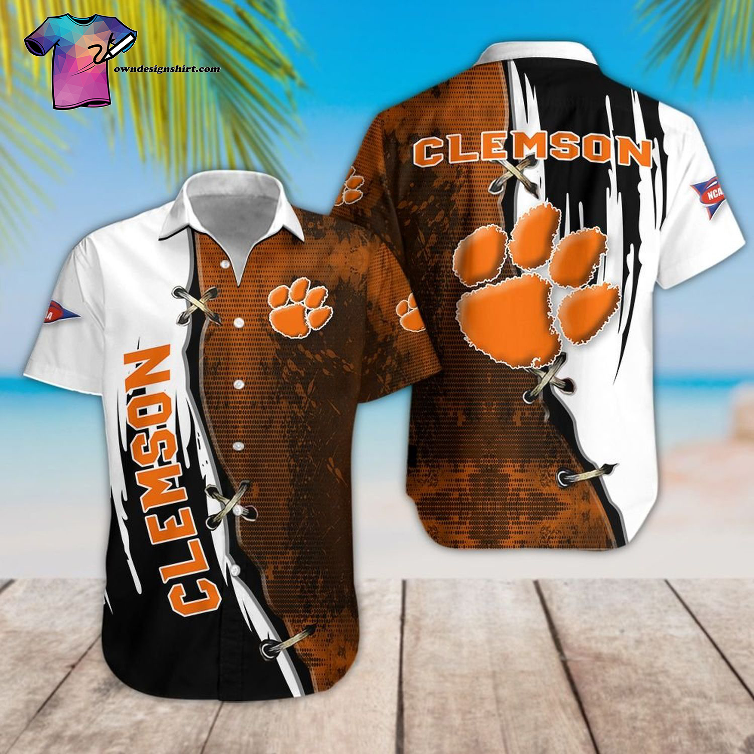 Clemson Tigers Football Team Hawaiian Shirt